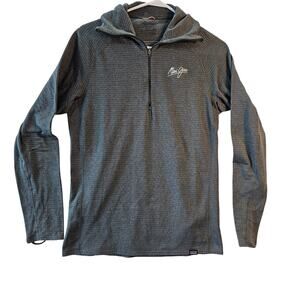 Patagonia Grey Embroidered Maui Jim Women's Hoodie Quarter Zip Gray RARE Medium